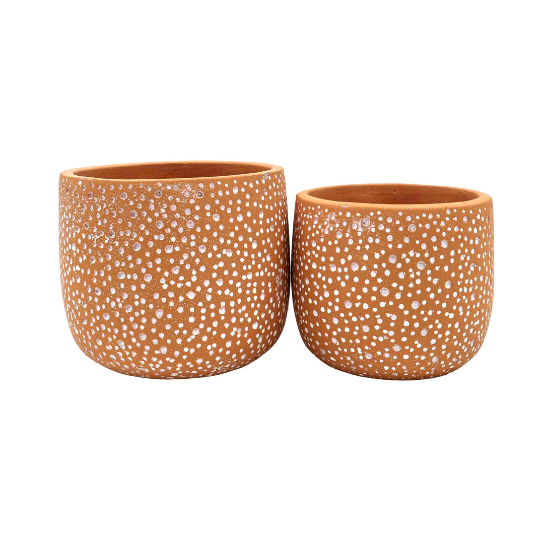 Hele Brown Concrete Pot