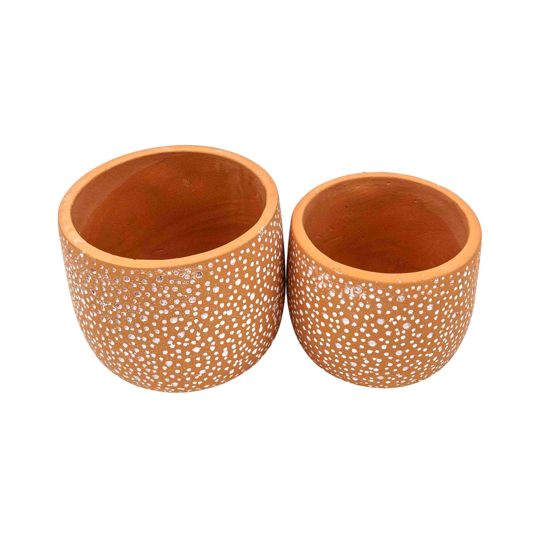 Hele Brown Concrete Pot