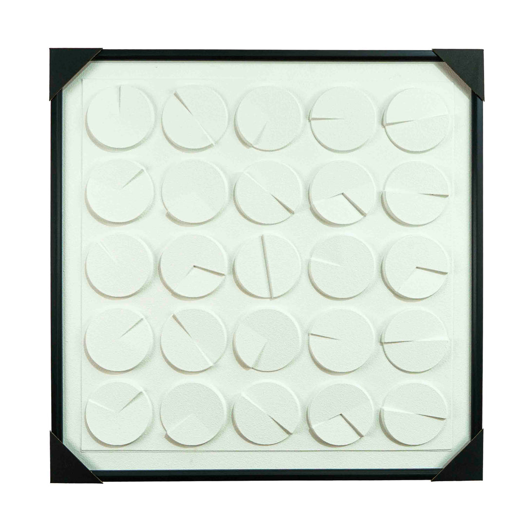 Viola Luxe Canvas Wall Art White