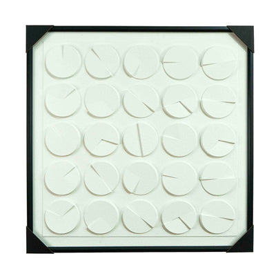 Viola Luxe Canvas Wall Art White
