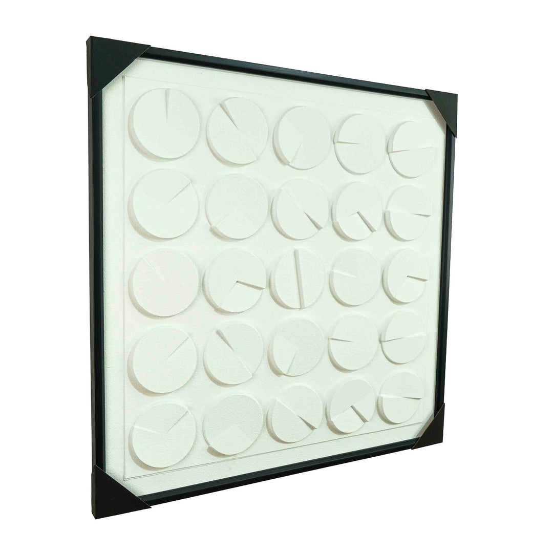 Viola Luxe Canvas Wall Art White