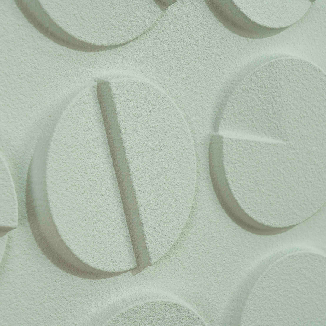 Viola Luxe Canvas Wall Art White
