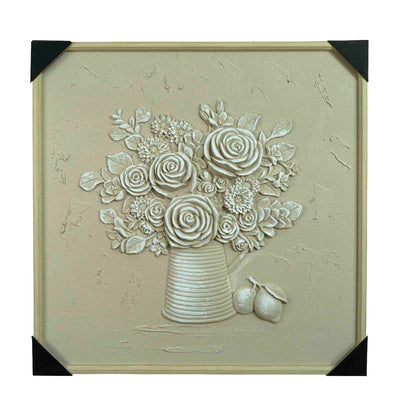 Viola Luxe Canvas Wall Art Beige
