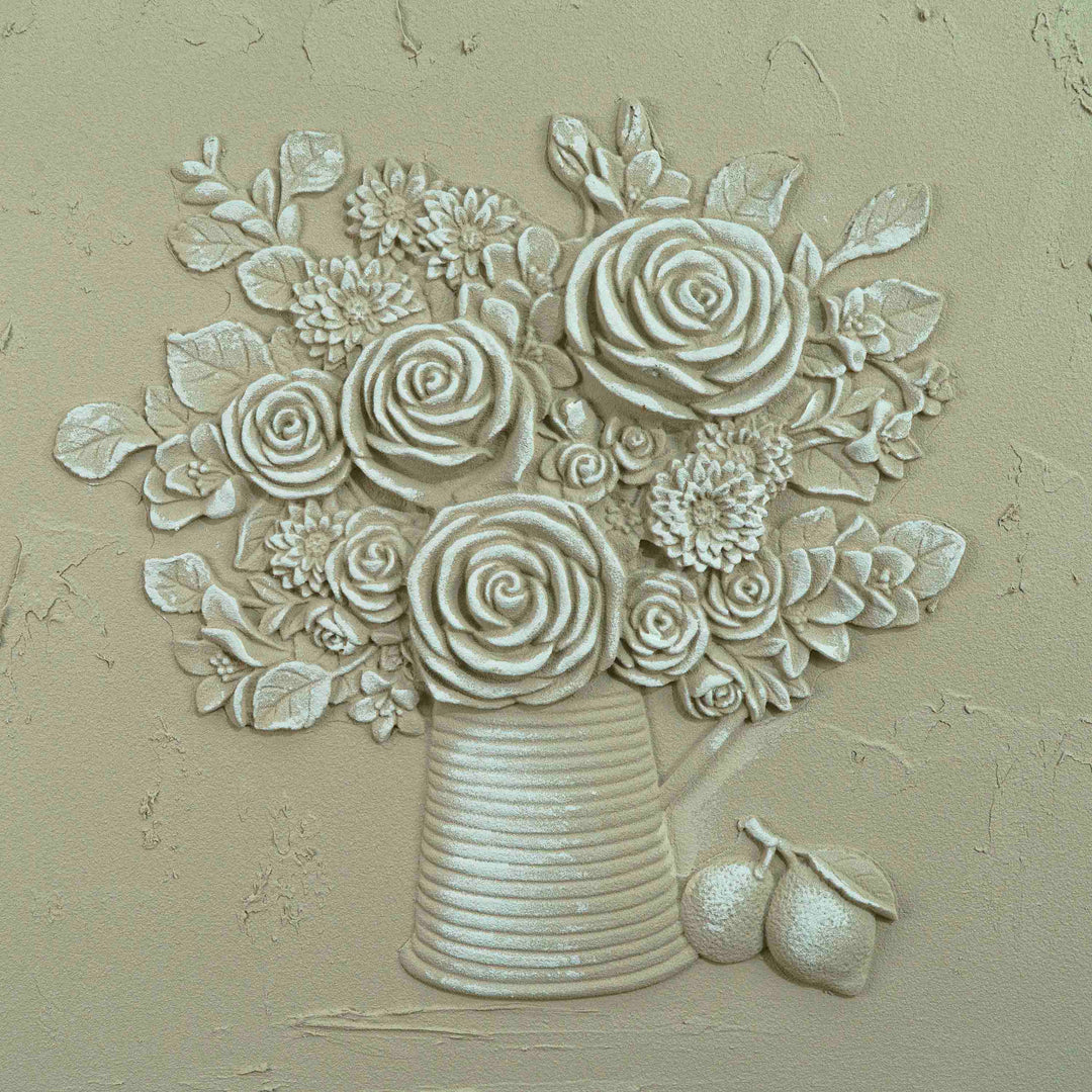 Viola Luxe Canvas Wall Art Beige