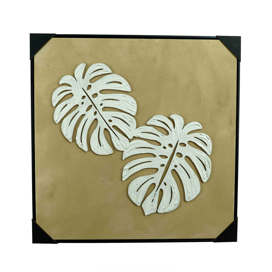 Viola Luxe Canvas Wall Art Leaf