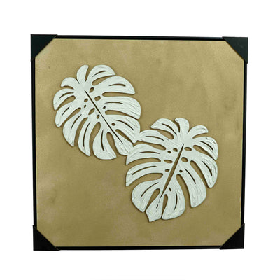 Viola Luxe Canvas Wall Art Leaf