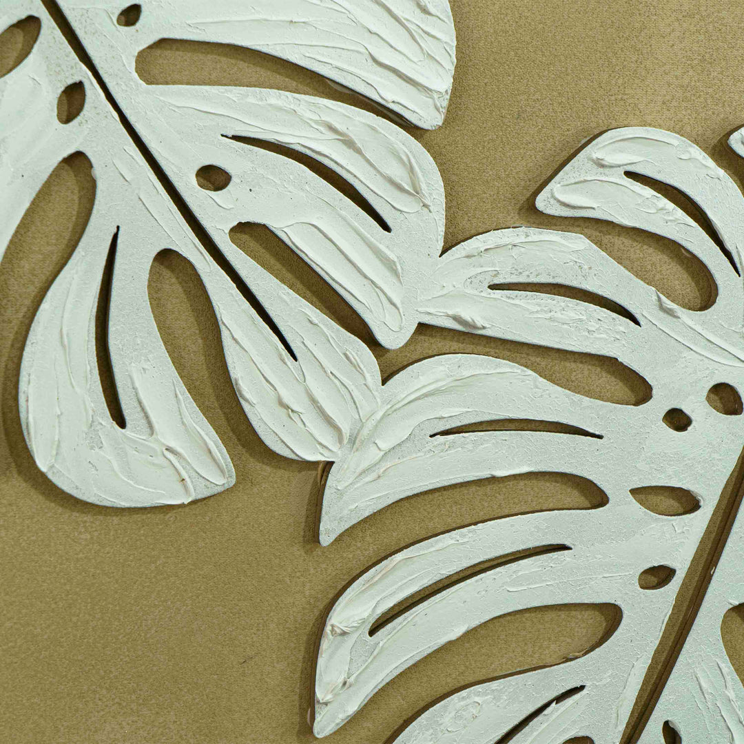 Viola Luxe Canvas Wall Art Leaf