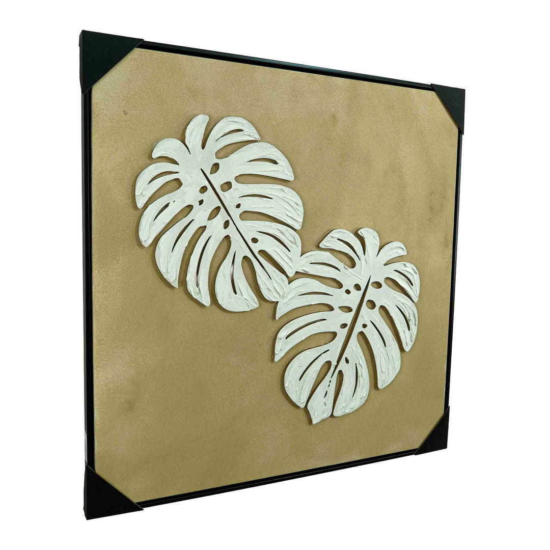 Viola Luxe Canvas Wall Art Leaf