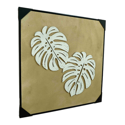 Viola Luxe Canvas Wall Art Leaf