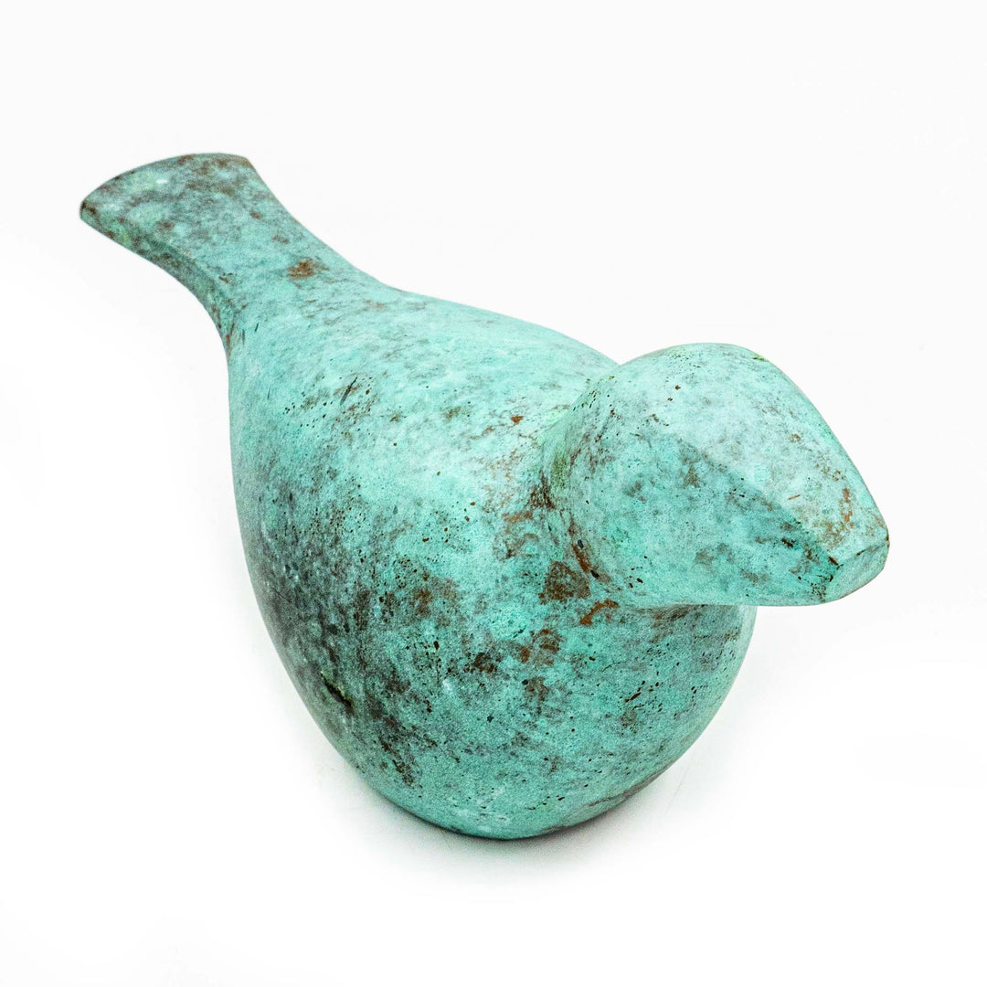 Patina Bird Metal Decor