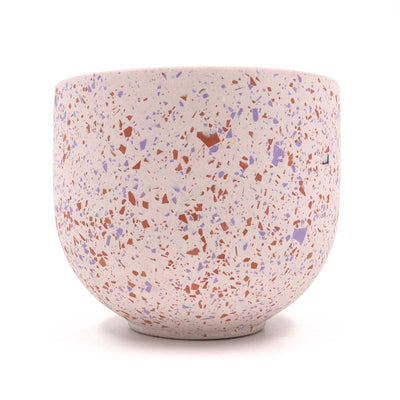 Orange Eggshell Terrazzo Planter