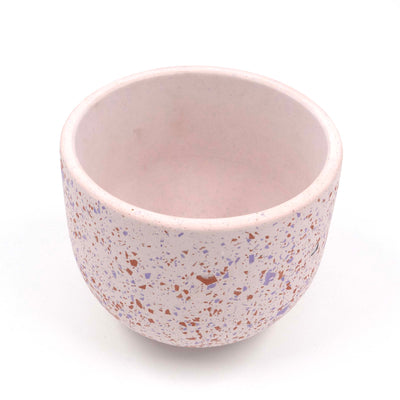 Orange Eggshell Terrazzo Planter