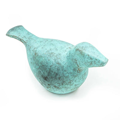 Patina Bird Metal Decor