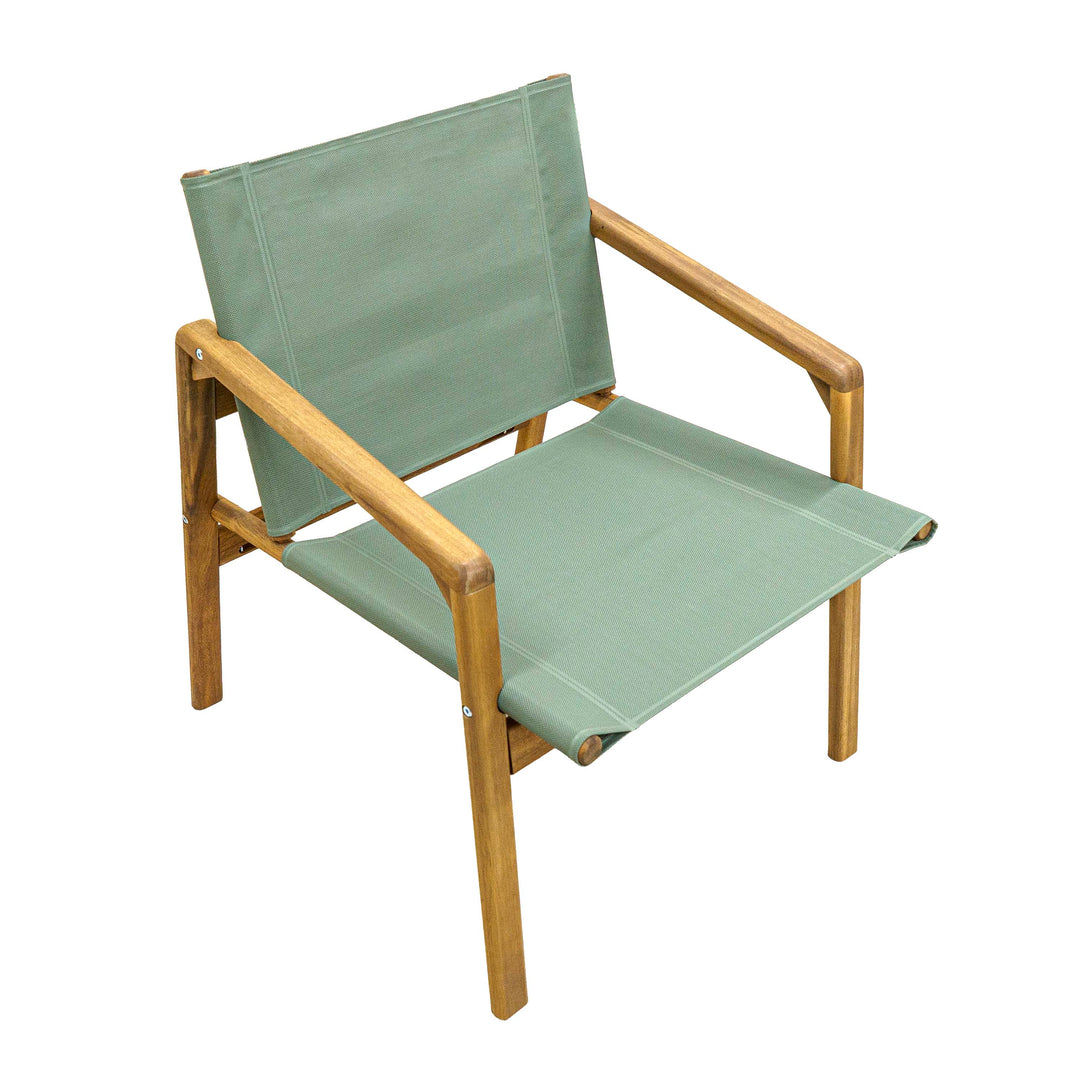 Clara Coffee Table With Footrest & Armchair - Set of 4