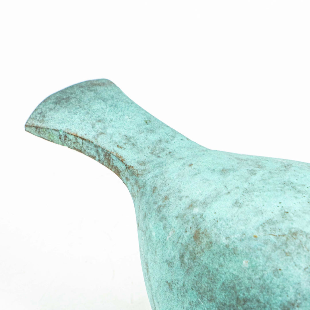 Patina Bird Metal Decor