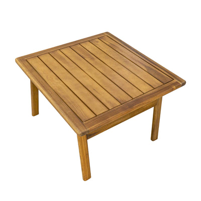 Clara Coffee Table With Footrest & Armchair - Set of 4