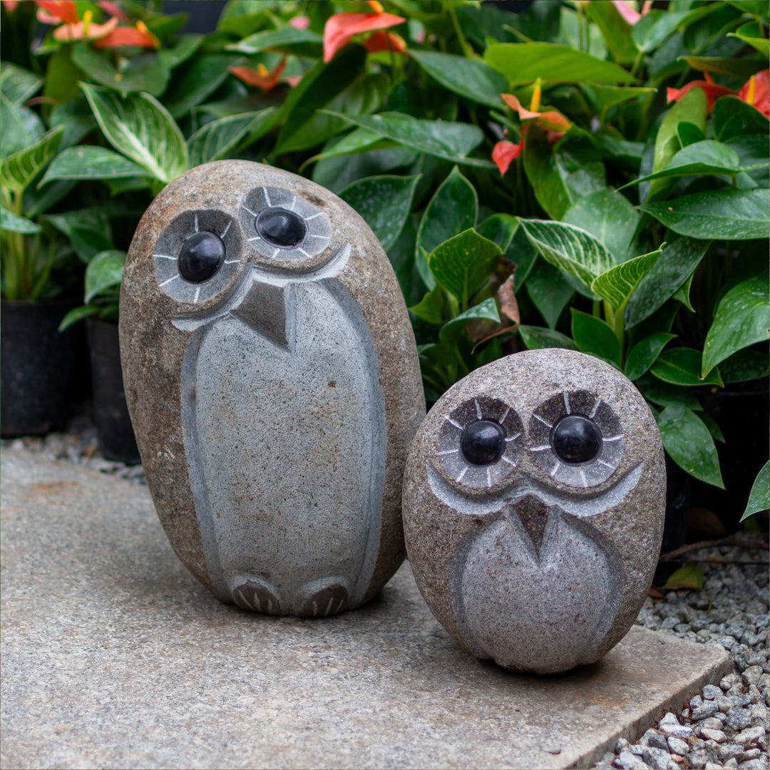 Owl Stone Decor