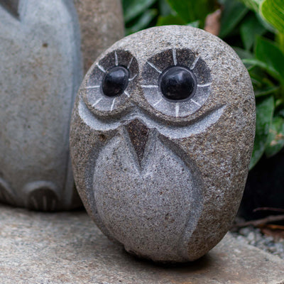 Owl Stone Decor