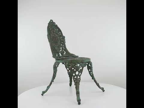 Retro Cast Iron Chair - Green