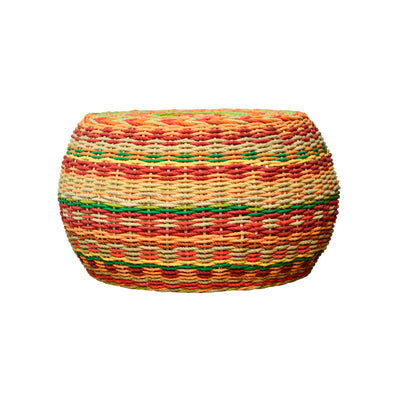 Pouffe Large Red Multicolor