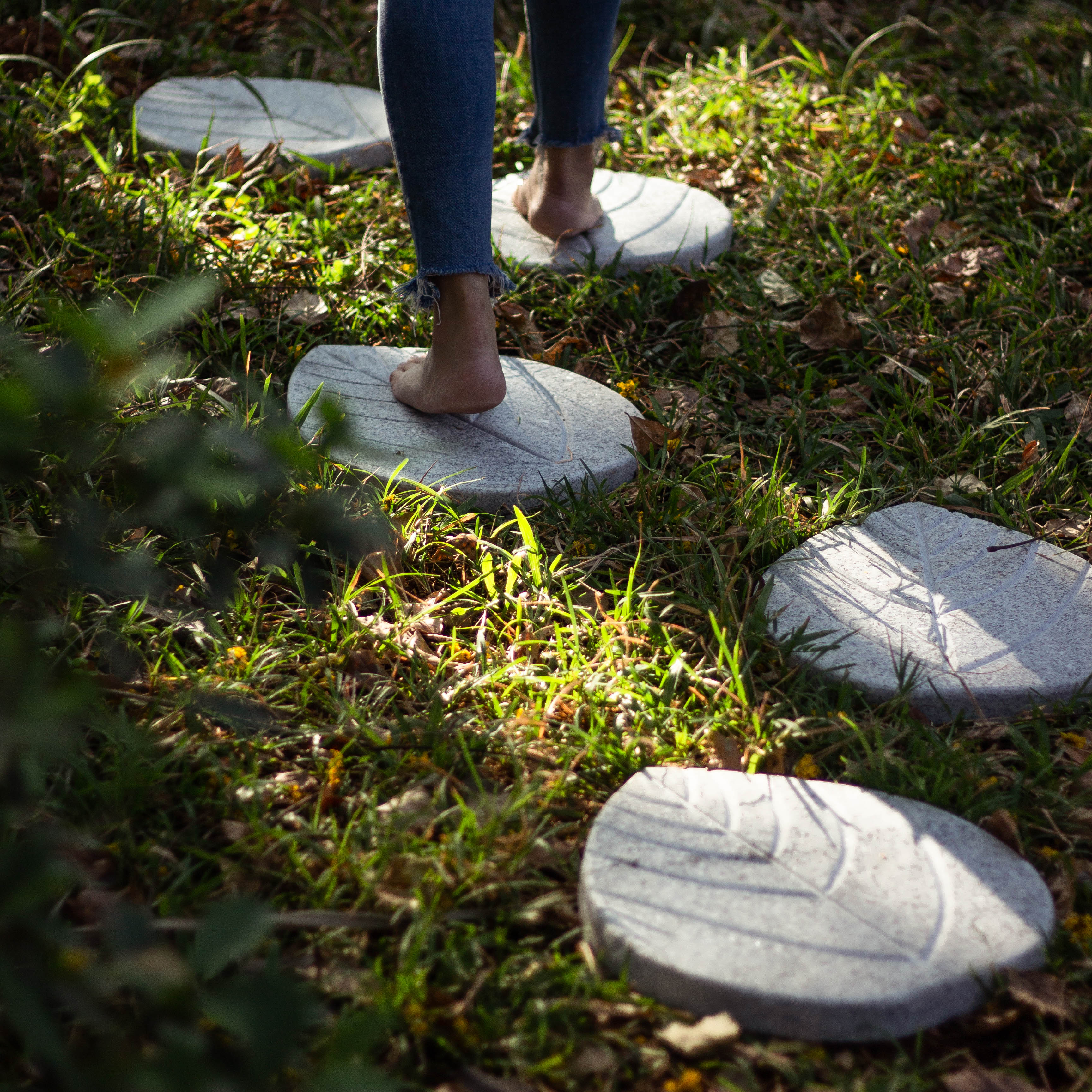 Leaf Stepping Stones