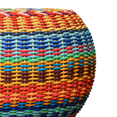 Pouffe Large Red Multicolor