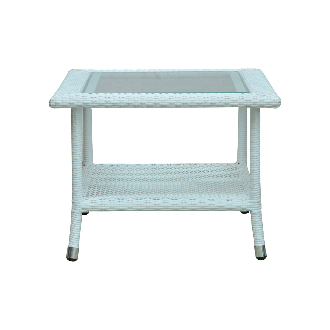 Box Center Table with Glass