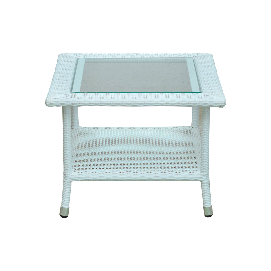 Box Center Table with Glass