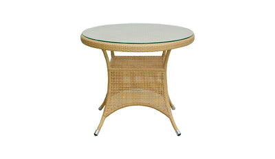 Shoba Arabica Round Table with Glass