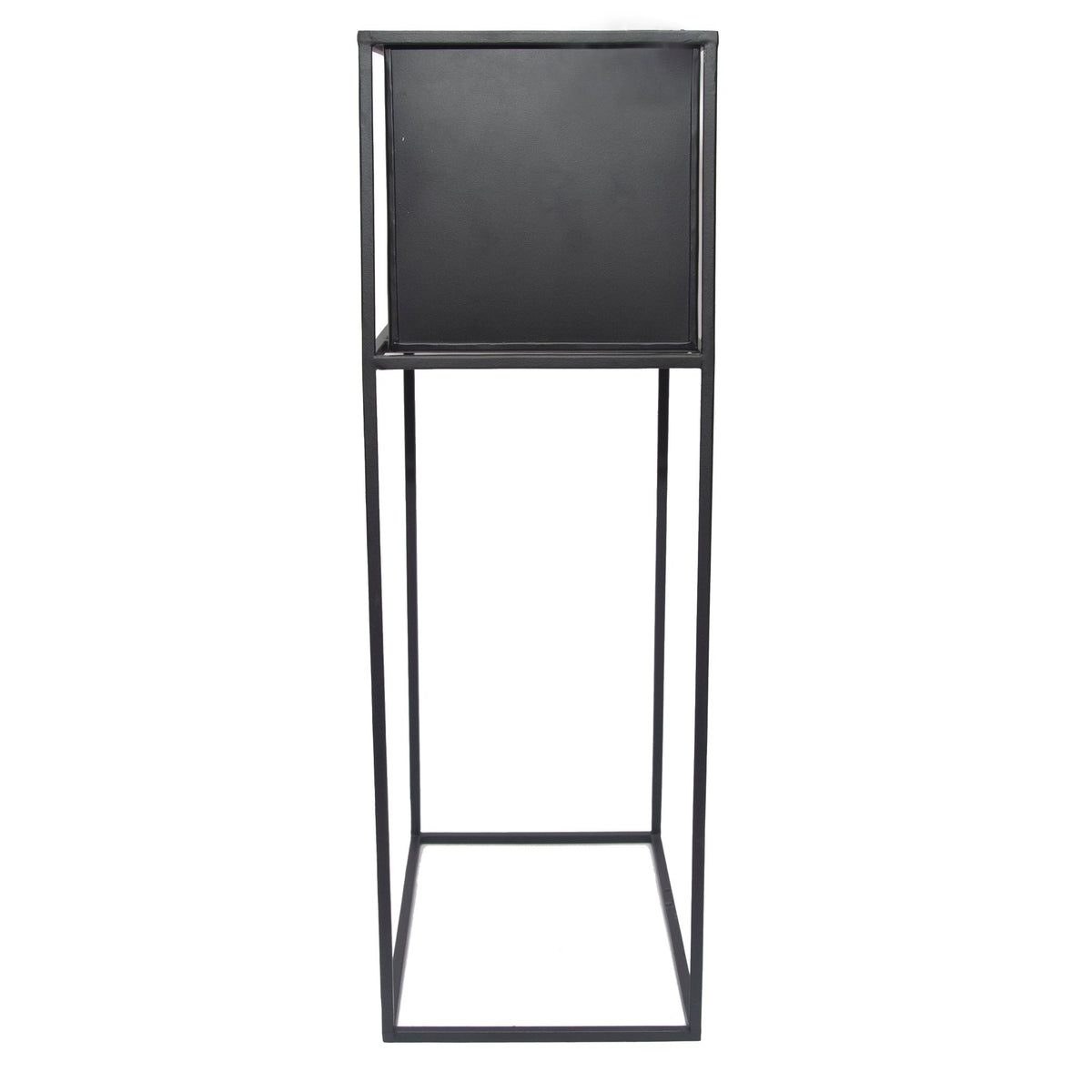Industrial Tall planter with stand