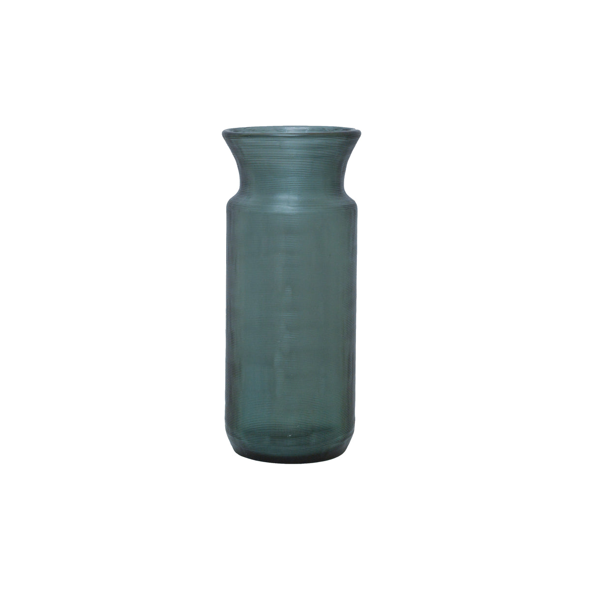 Flower Vase Glass indigo with Texture