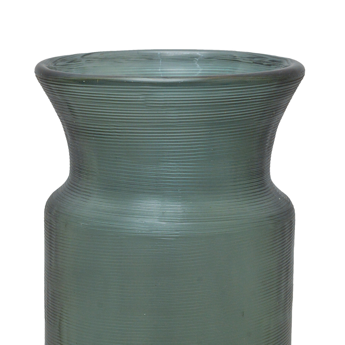 Flower Vase Glass indigo with Texture