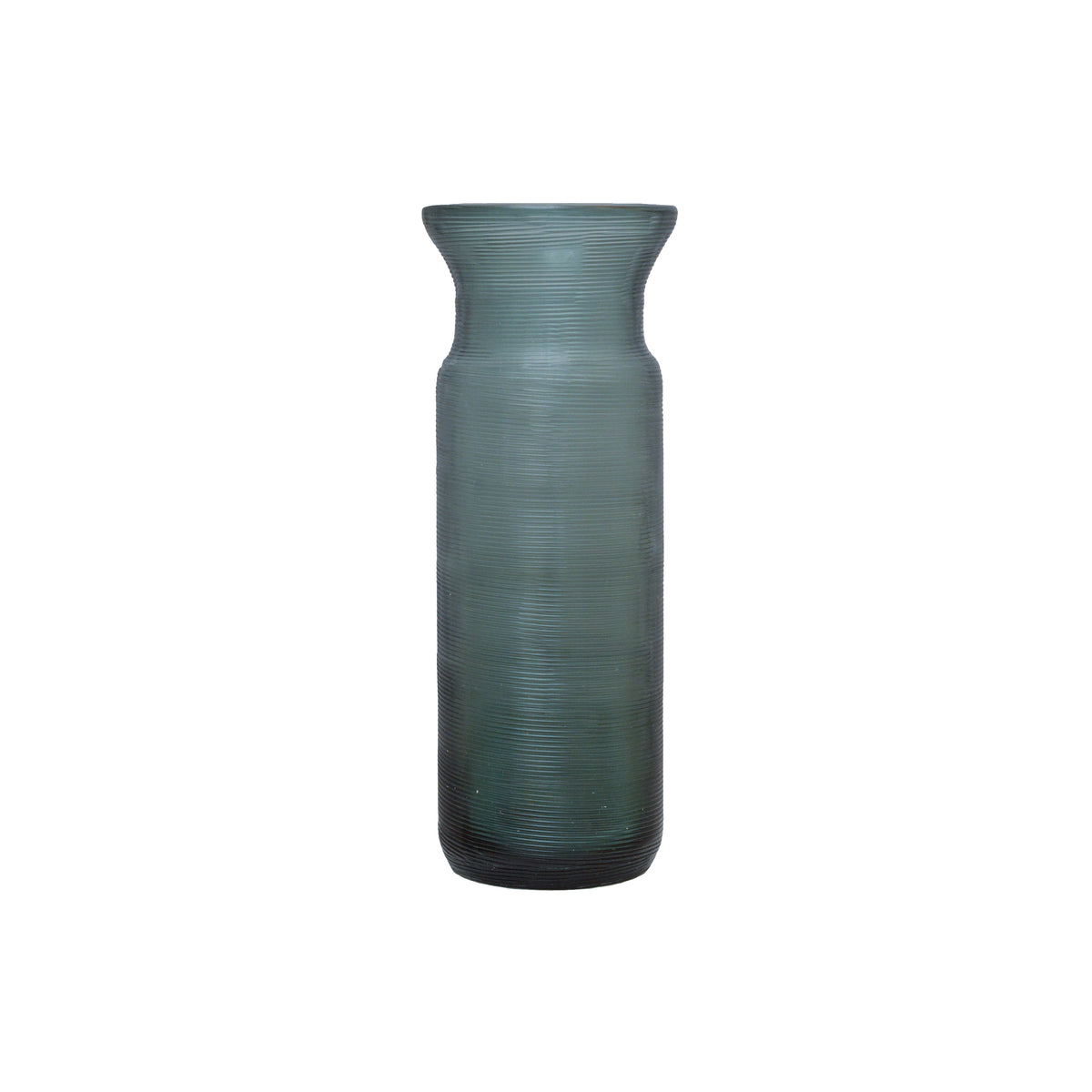 Flower Vase Glass indigo with Texture
