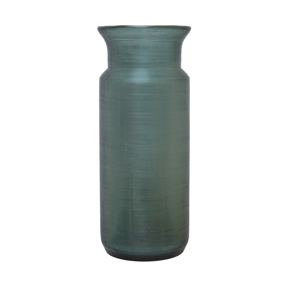Flower Vase Glass indigo with Texture