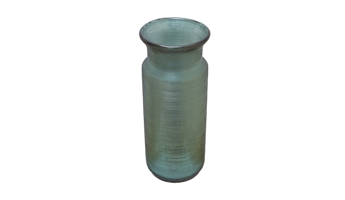 Flower Vase Glass indigo with Texture