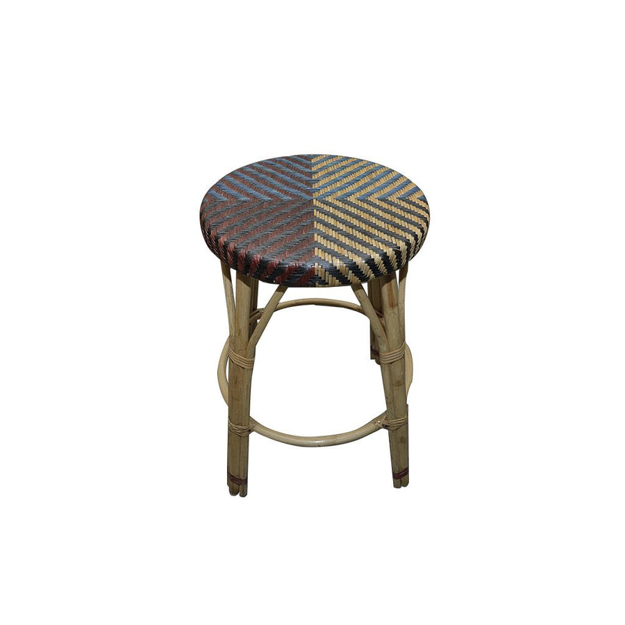 Cane High Stool- Maroon