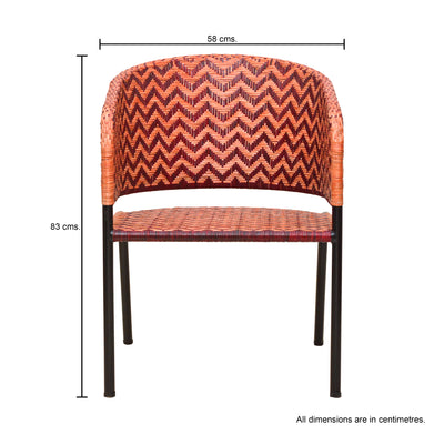 Pipe Cane Chair Orange