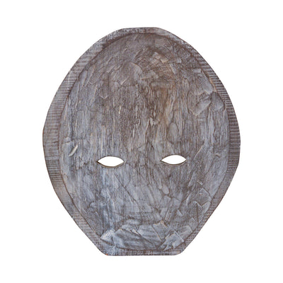 Etched Wooden Round Mask Big