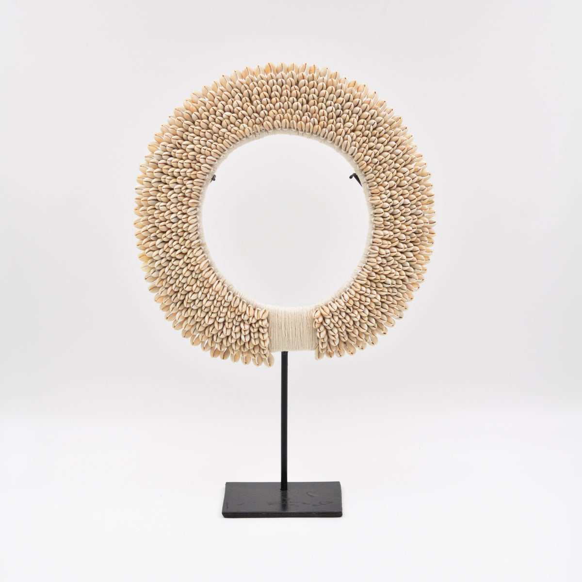 Cowrie Shell Table Decor on Stand