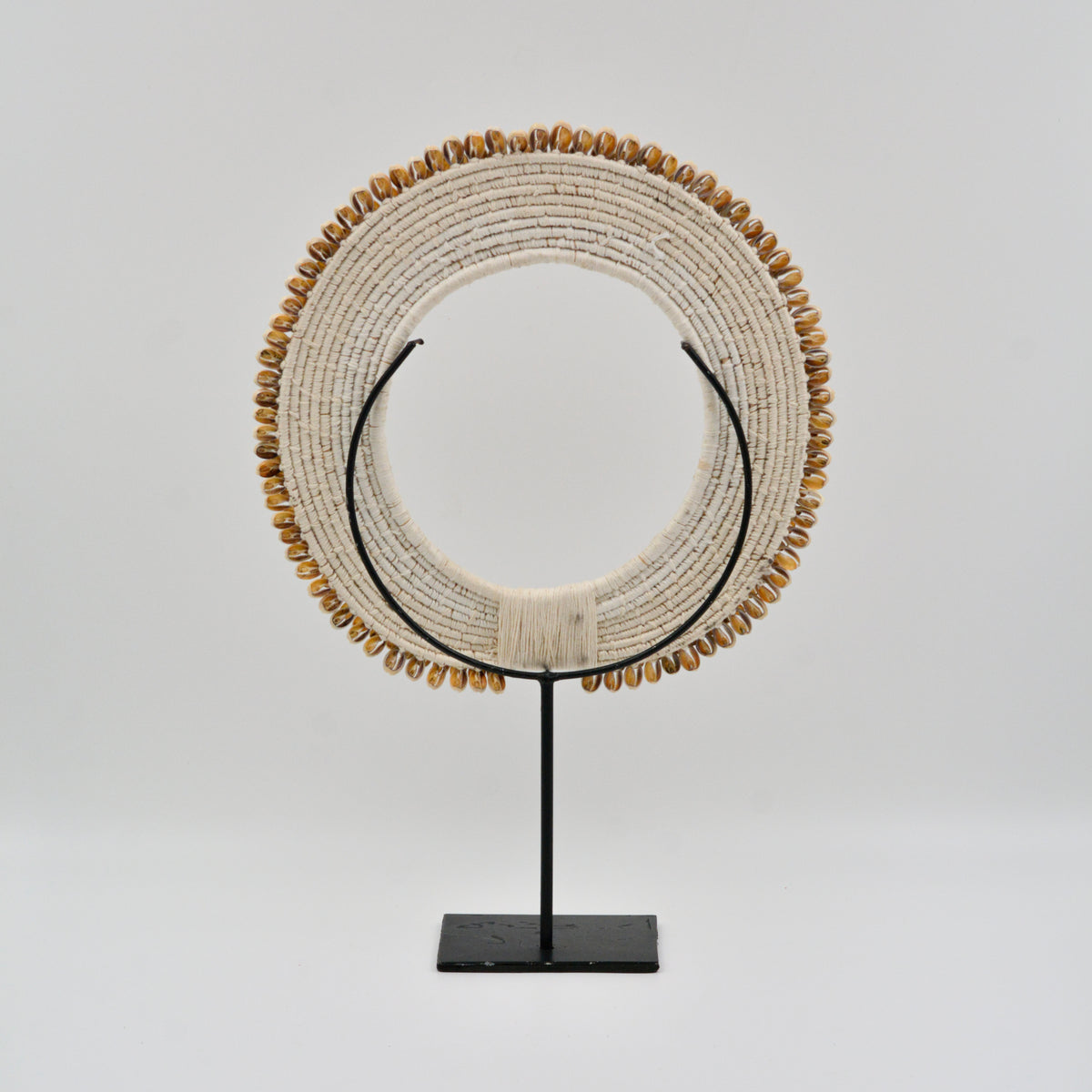 Cowrie Shell Table Decor on Stand