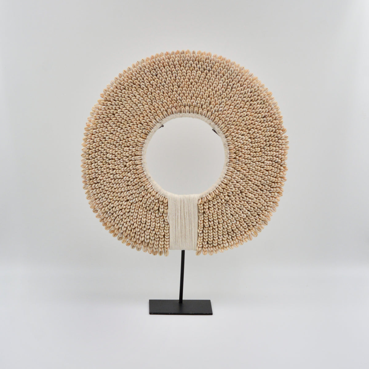 Cowrie Shell Table Decor on Stand