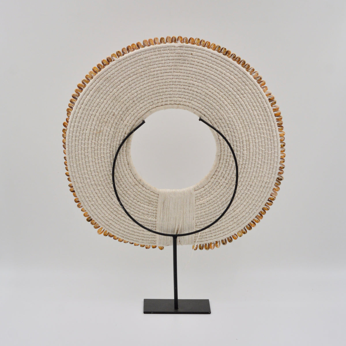 Cowrie Shell Table Decor on Stand