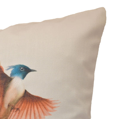 Indian Fly Catcher Cushion Cover