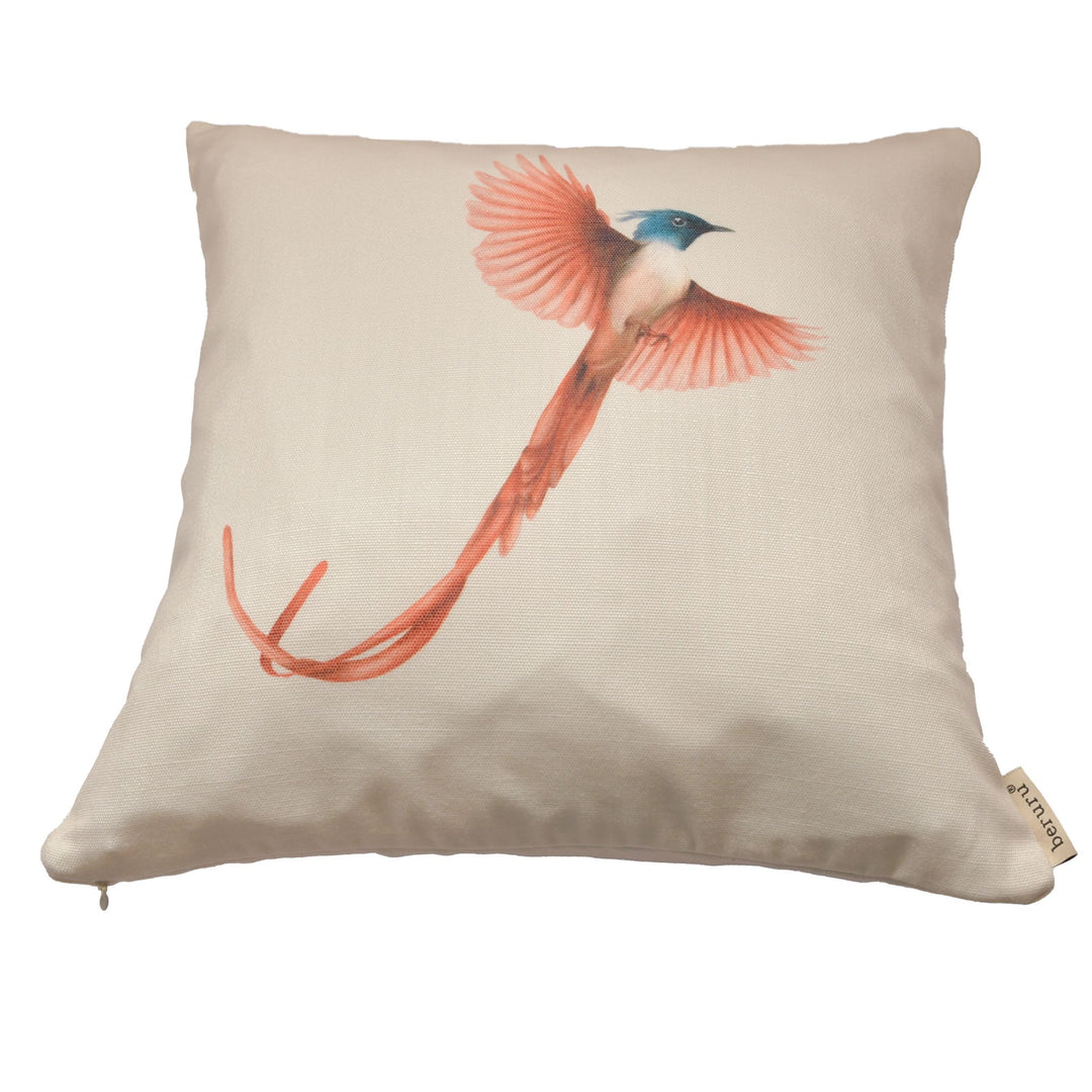 Indian Fly Catcher Cushion Cover