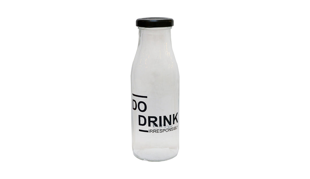 Do Drink Irresponsibly Glass Water Bottle