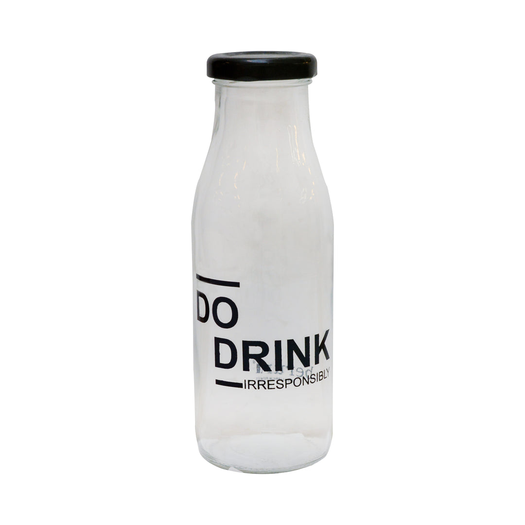 Do Drink Irresponsibly Glass Water Bottle