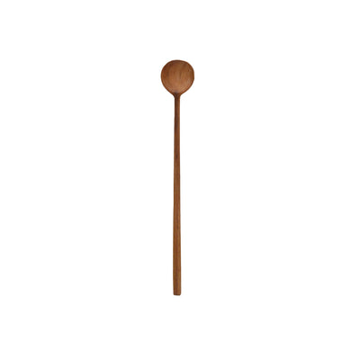 Long Straight Wood Handle Spoon