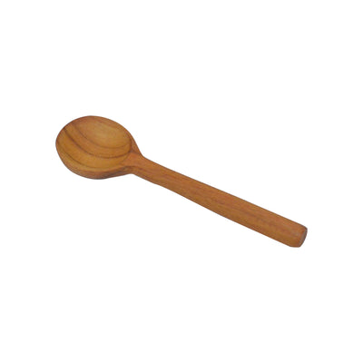 Round Wooden Dessert Spoon