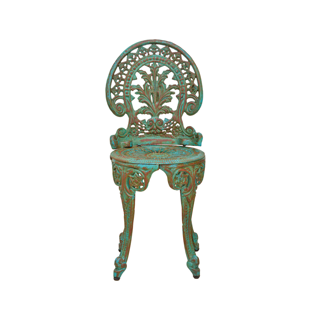 Victorian Cast Iron Chair - Green