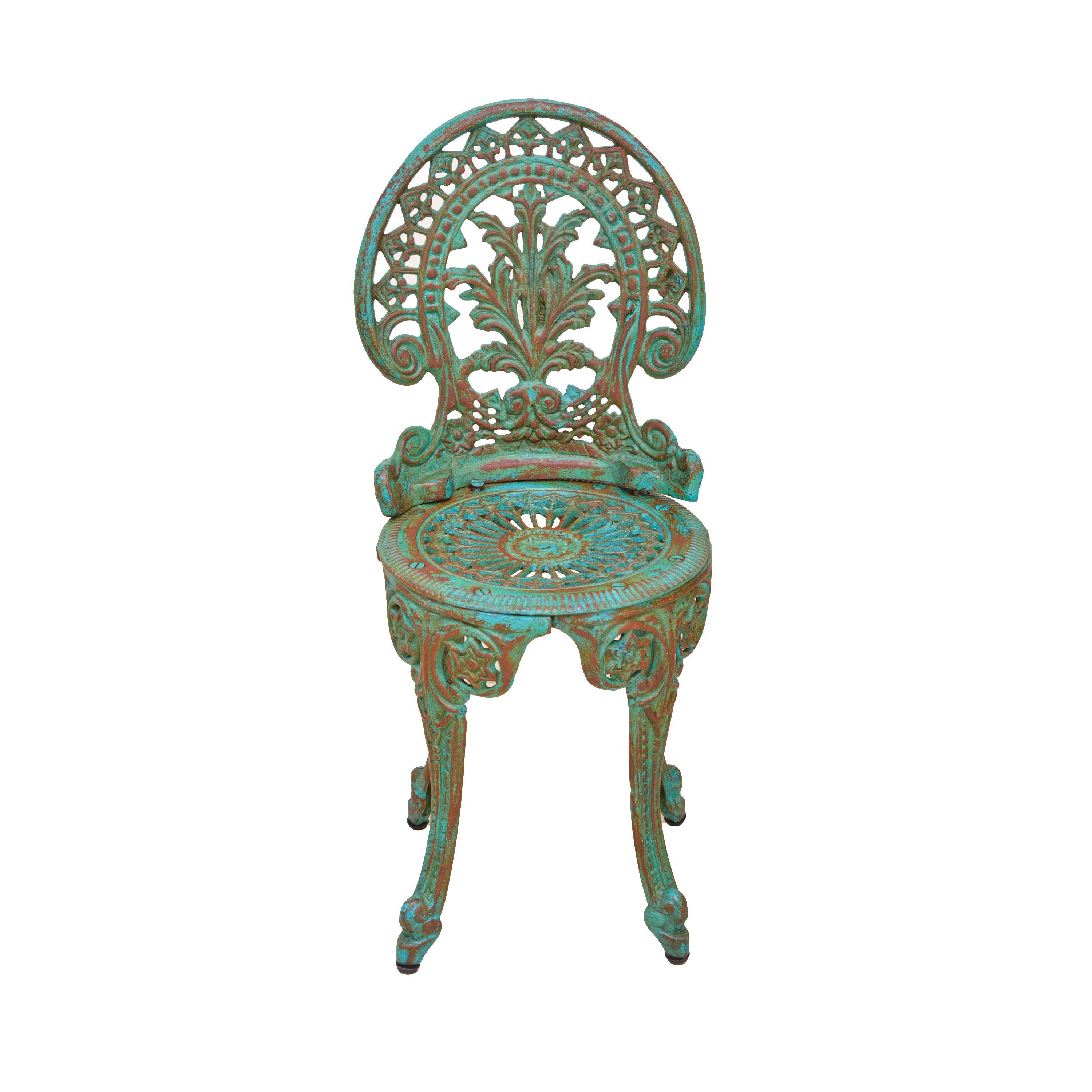 Vintage cast iron discount chairs